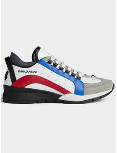 Dsquared2 Υποδήματα sneakers Legendary λευκά μπλε κόκκινα
