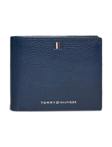 LEATHER CENTRAL LOGO CARD AND COIN WALLET MEN TOMMY HILFIGER