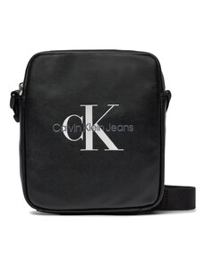 Calvin Klein Monogram Soft Reporter Bag-CK Black