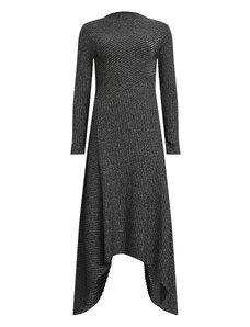 AllSaints Πλεκτό φόρεμα 'GIA' σκούρο γκρι / ασημί
