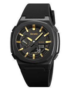 Ψηφιακό/αναλογικό ρολόι χειρός – Skmei - 2091 - Black/Gold