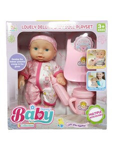 OEM Κούκλα μωρό με αξεσουάρ φροντίδας - NEW324E - 345167