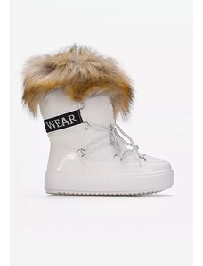 Zapatos Μπότες Χιονιού κοριτσιστικα λευκά Linela V2