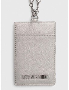 Θήκη για κάρτες Love Moschino χρώμα: ασημί