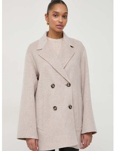 Μάλλινο παλτό Ivy Oak χρώμα: μπεζ