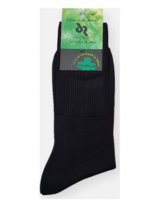 Douros Socks 210 Ανδρικές Μονόχρωμες Κάλτσες χωρις λαστιχο - ΜΑΥΡΟ