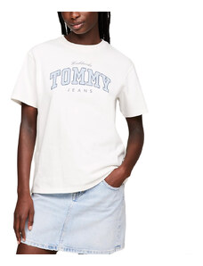 TOMMY HILFIGER TOMMY JEANS VARSITY LUX RELAXED FIT T-SHIRT WOMEN