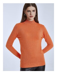 Celestino Μεταλλιζέ πουλόβερ με απαλή υφή πορτοκαλι για Γυναίκα
