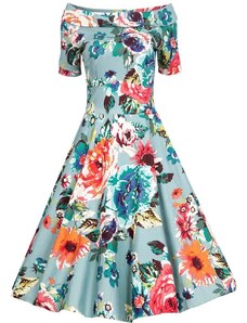 PerfectDress.gr vintage 50s floral φόρεμα Darlene