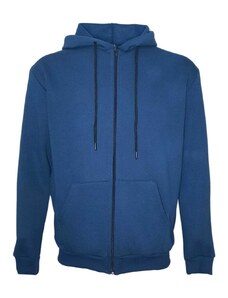 Vactive Unisex ζακέτα φούτερ με κουκούλα σε μπλε ρουά χρώμα - Small