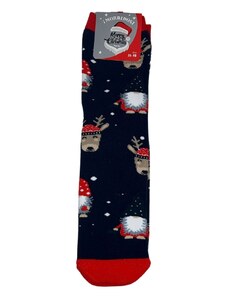 Vactive Χριστουγεννιάτικη κάλτσα τάρανδος/Αι Βασίλης σε μαύρο Νο 40-45