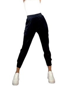 Vactive Βελουτέ παντελόνι jogger ριπ σε μαύρο χρώμα - Small/Medium