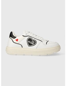 Δερμάτινα αθλητικά παπούτσια Love Moschino 0 χρώμα: άσπρο, JA15204G1IJC110A JA15204G1IJC110A