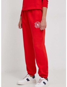 Παντελόνι φόρμας Tommy Hilfiger χρώμα: κόκκινο
