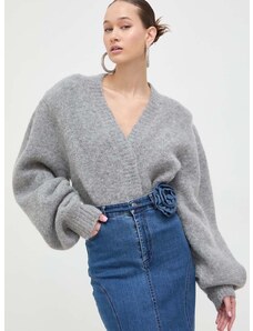 Μάλλινο πουλόβερ Rotate γυναικεία, χρώμα: γκρι