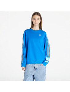 adidas Originals Γυναικεία φούτερ adidas 3 Stripes Oversized Crew Sweatshirt Blue Bird