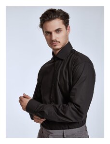 Celestino Ανδρικό βαμβακερό πουκάμισο μαυρο για Άντρα