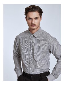 Celestino Ριγέ ανδρικό πουκάμισο με τσέπη ασπρο-μαυρο για Άντρα