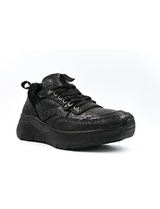 Γυναικείο sneaker ανατομικό Lazar & Luca 395416 μαύρο