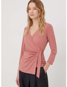Μπλουζάκι Lauren Ralph Lauren χρώμα: ροζ