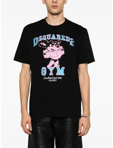 Dsquared2 T-shirt Gym κανονική γραμμή μαύρο
