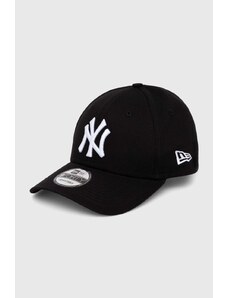 Βαμβακερό καπέλο του μπέιζμπολ New Era χρώμα μαύρο