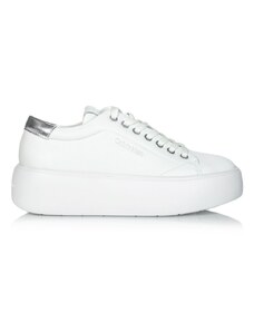 Calvin Klein SNEAKERS HW0HW01861 BUBBLE CUPSOLE LACE UP 0K6 WHITE/SILVER