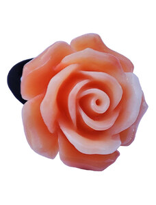 Jt Χειροποίητο ελαστικό δαχτυλίδι ανοιχτό τριαντάφυλλο 21mm