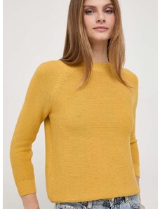 Βαμβακερό πουλόβερ Weekend Max Mara χρώμα: κίτρινο