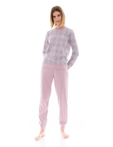 Pink label γυναικεία πιτζάμα ρόζ w1492