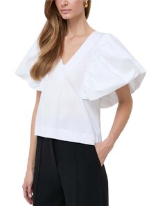 KARL LAGERFELD Μπλουζα Feminine Fabric Mix 240W1703 100 white