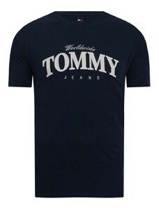Tommy Hilfiger TJM T-shirt Μπλούζα Varsity Luxe Κανονική Γραμμή
