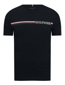 Tommy Hilfiger T-shirt Μπλούζα Monotype Chest Stripe Big & Tall Κανονική Γραμμή