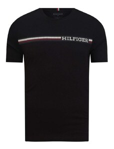 Tommy Hilfiger T-shirt Μπλούζα Monotype Chest Stripe Κανονική Γραμμή