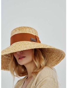 Καπέλο LE SH KA headwear Straw Veil χρώμα: μπεζ