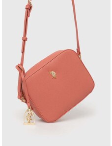 Τσάντα U.S. Polo Assn. χρώμα: ροζ