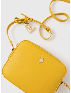 Τσάντα U.S. Polo Assn. χρώμα: κίτρινο