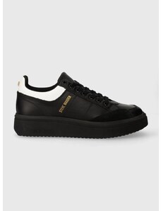 Δερμάτινα αθλητικά παπούτσια Steve Madden Flint χρώμα: μαύρο, SM12000434