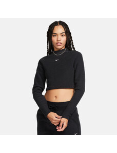Nike Sportswear Phoenix Plush Γυναικεία Cropped Μπλούζα με Μακρύ Μανίκι