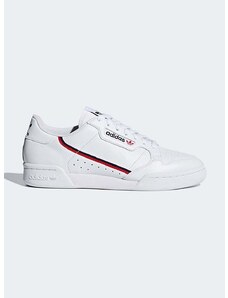 Δερμάτινα αθλητικά παπούτσια adidas Originals Continental 80 χρώμα: άσπρο