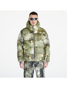 Ανδρικά puffer jacket Nike ACG "Lunar Lake" Allover Print Puffer Jacket UNISEX Oil Green/ Medium Olive/ Reflective Silv