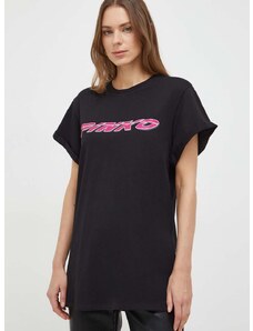 Μπλουζάκι Pinko χρώμα: μαύρο
