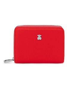 Δερμάτινο πορτοφόλι Tous γυναικεία, χρώμα: κόκκινο