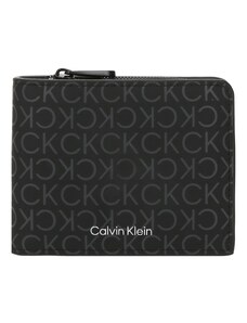 Calvin Klein Πορτοφόλι γκρι / μαύρο / λευκό
