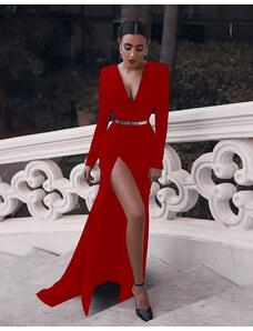 Creative Φόρεμα - κώδ. 97019 - 2 - κόκκινο