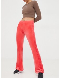 Βελούδινο παντελόνι φόρμας adidas Originals 0 χρώμα: ροζ IT7563