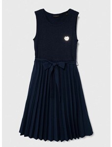 Παιδικό φόρεμα Guess χρώμα: ναυτικό μπλε