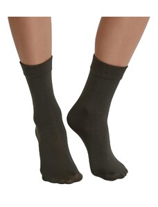 Celestino Ισοθερμικές κάλτσες 310den σκουρο χακι για Γυναίκα