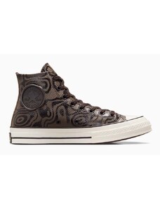 Δερμάτινα ελαφριά παπούτσια Converse Converse x Wonka Chuck 70 Chocolate Swirl χρώμα: καφέ, A08151C
