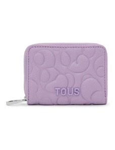 Δερμάτινο πορτοφόλι Tous γυναικεία, χρώμα: μοβ